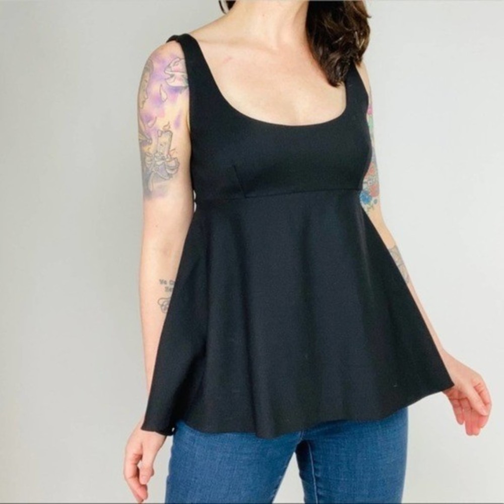 MILLY 'Logan Top' Empire Waist Tank Top Small NWT